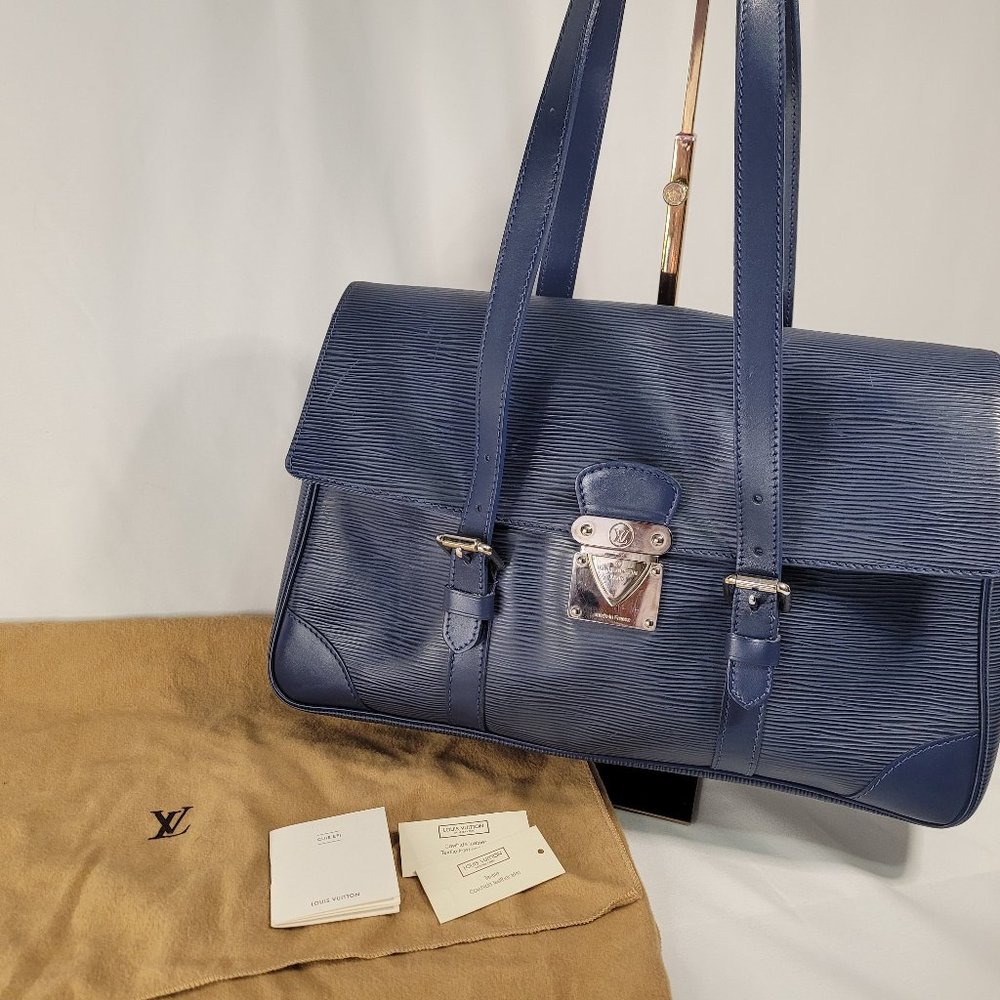 Louis Vuitton Segur Shoulder Bag in Blue